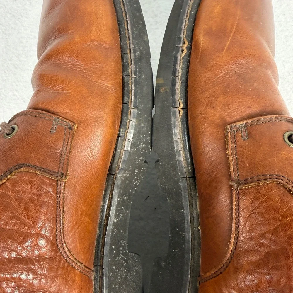 Dockers Oxford Shoes Mens 12 M Waterproof Leather Brown Formal